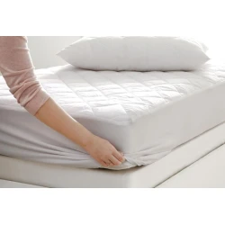 Наматрасник Yataş Perle, 100x200 см, хлопок, белый