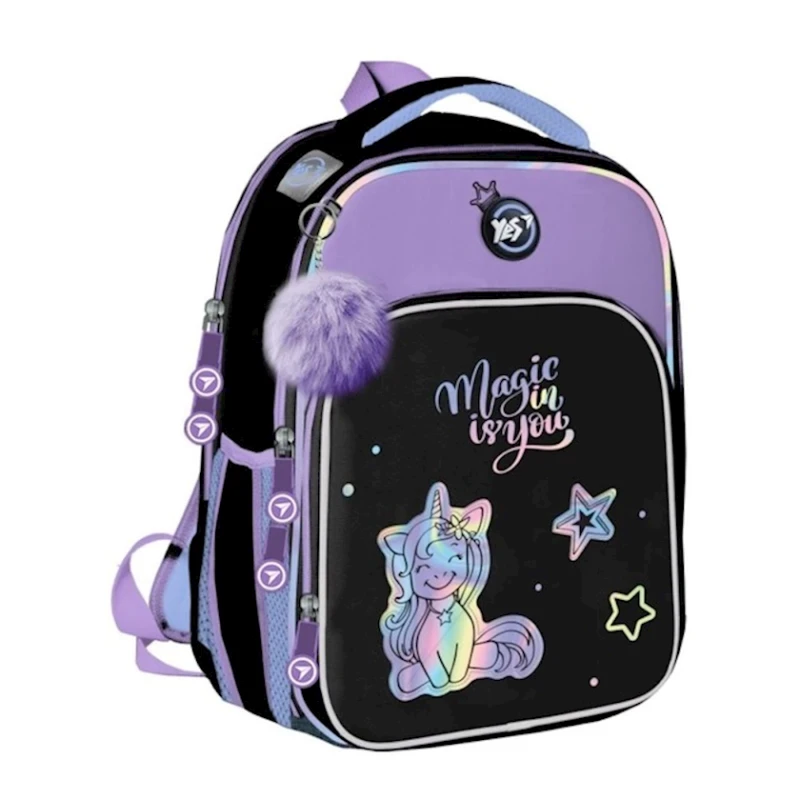 Школьный рюкзак Yes S-78 559563 Magic Unicorn, разноцветный, 39x29x15 см, 17 л Школьный рюкзак Yes S-78 559563 Magic Unicorn, разноцветный, 39x29x15 см, 17 л