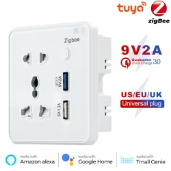 Умная розетка Tuya Smart Life ZigBee USB White Умная розетка Tuya Smart Life ZigBee USB White