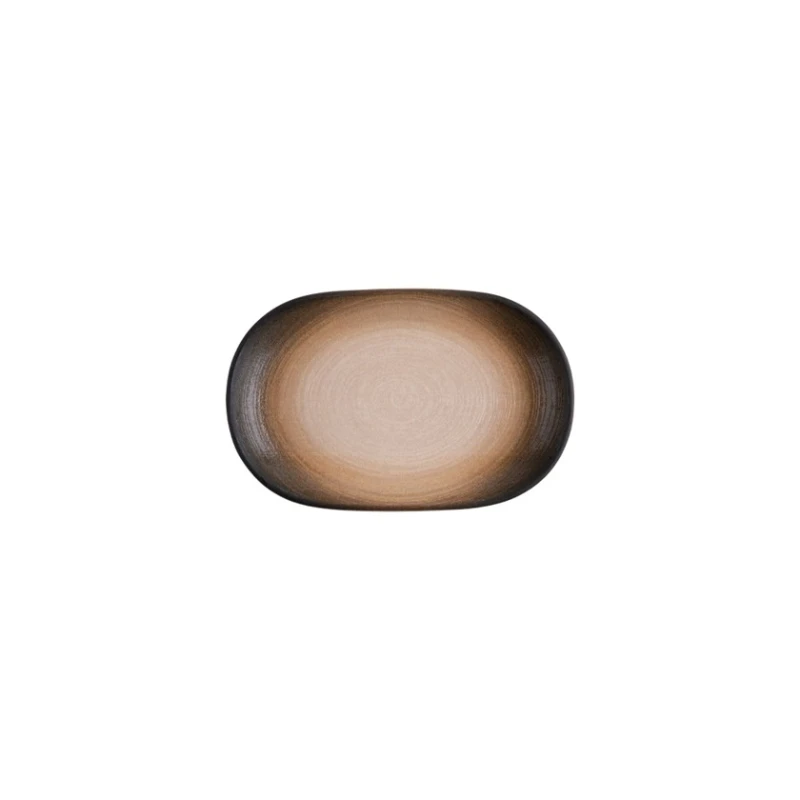 Блюдо ID-Fine Canyon Magnus, фарфор, коричневое, 18 см
