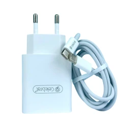 Сетевое зарядное устройство Celebrat C-S1 EU, Белый