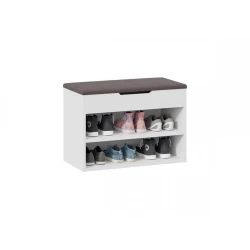 Ayaqqabı üçün tumba Art Mebel 2, laminat, ağ, 45x60x30 sm