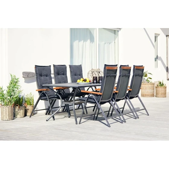 Садовый стул JYSK Larvik, сталь, серый, 56x70x112 см Садовый стул JYSK Larvik, сталь, серый, 56x70x112 см