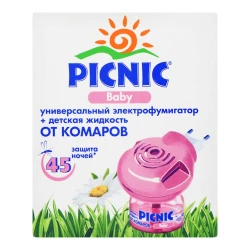 Электрофумигатор Picnic Baby + жидкость 30 мл Электрофумигатор Picnic Baby + жидкость 30 мл