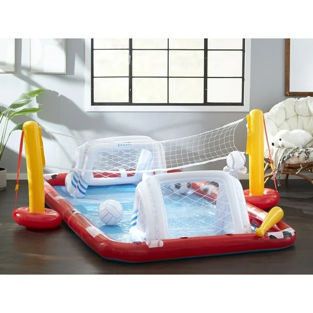 Надувной бассейн-игровой центр Intex Action Sports 57147, 325х267х102 см