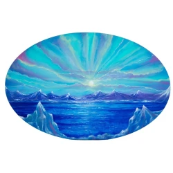 Rəsm Art by Ulviya Kakhramanova Dəniz mənzərəsi, kətan, yağlı, 50x77 sm