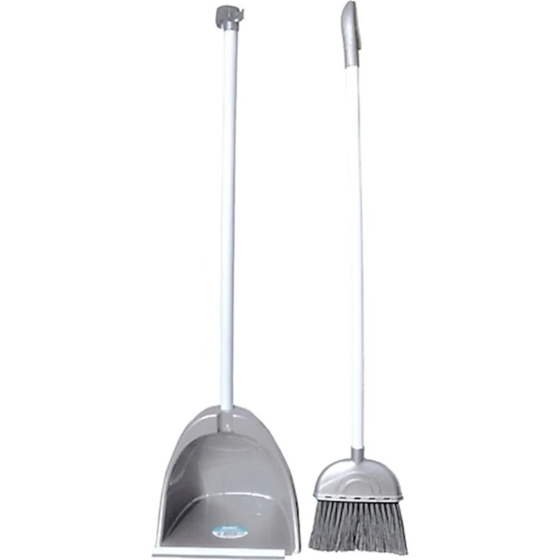 Веник с совком Maxel, пластик, 24х100 см