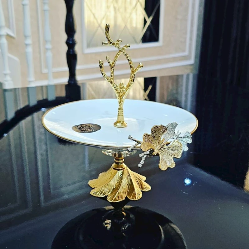 Etajer JJ-019J, 20 sm, ağ/qızılı