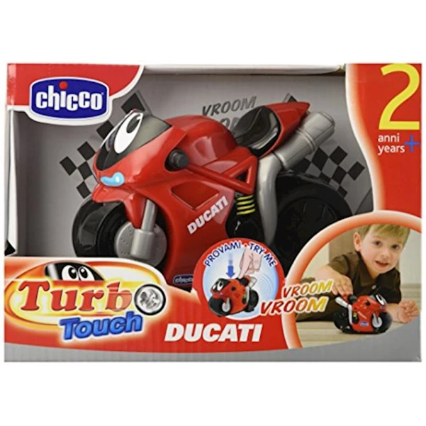 Мотоцикл Chicco Турбо-мотоцикл Ducati, пластик, разноцветный