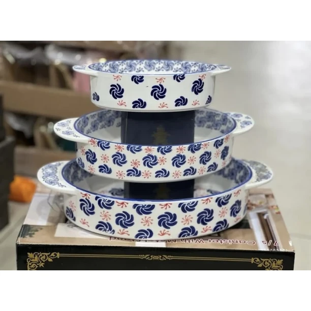 Набор посуды для духовки, керамика, 3 предмета Набор посуды для духовки, керамика, 3 предмета