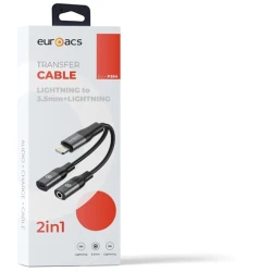 Передатчик Euroacs EU-P354 Lightning to Lightning/Audio 3.5 мм