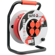 Uzadıcı Yato YT-8106, 30 m, 4-rozetkalı, qırmızı/boz