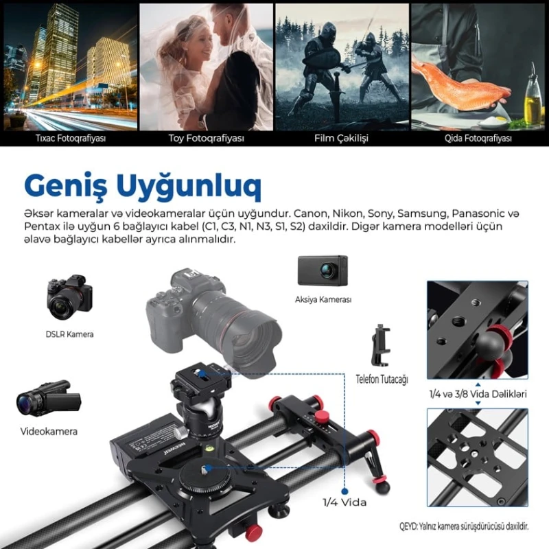 Стойка Neewer ER1, моторизированная, карбоновое волокно - ER1F