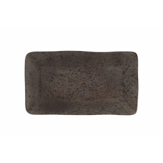 Тарелка Porland Stoneware 04SWA000025, керамогранит, коричневая, 16x29 см Тарелка Porland Stoneware 04SWA000025, керамогранит, коричневая, 16x29 см