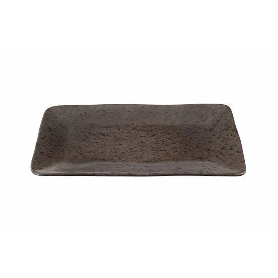 Тарелка Porland Stoneware 04SWA000025, керамогранит, коричневая, 16x29 см Тарелка Porland Stoneware 04SWA000025, керамогранит, коричневая, 16x29 см