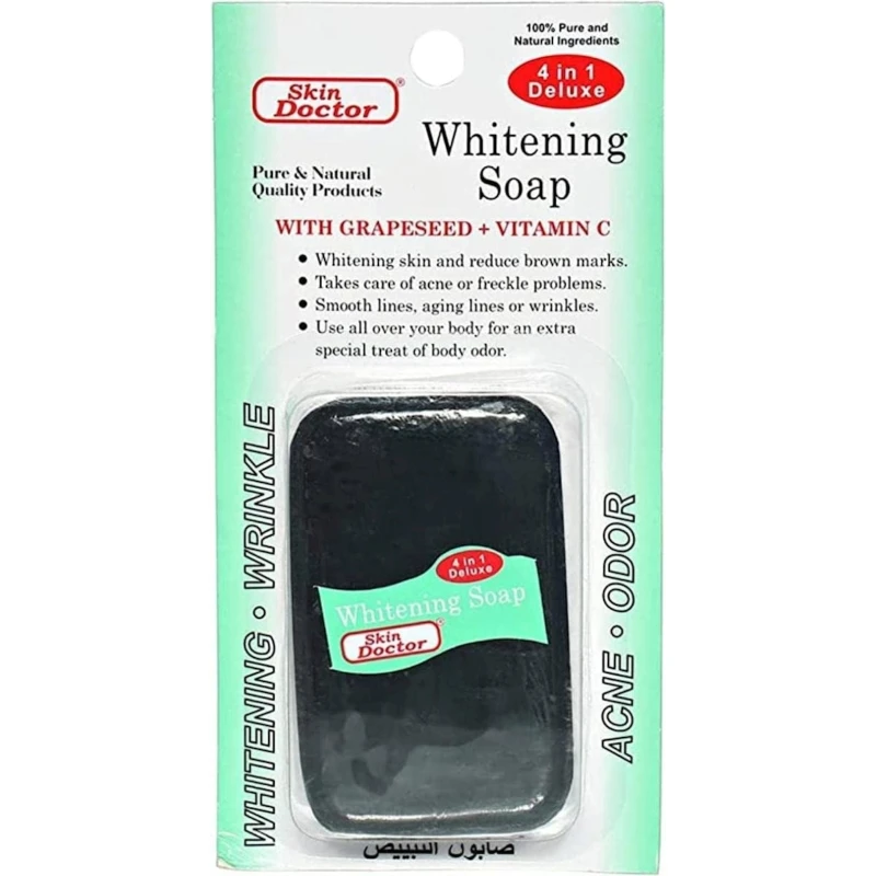 Üz üçün qara ağardıcı sabun Skin Doctor 4 in 1 Whitening Soap 80 q