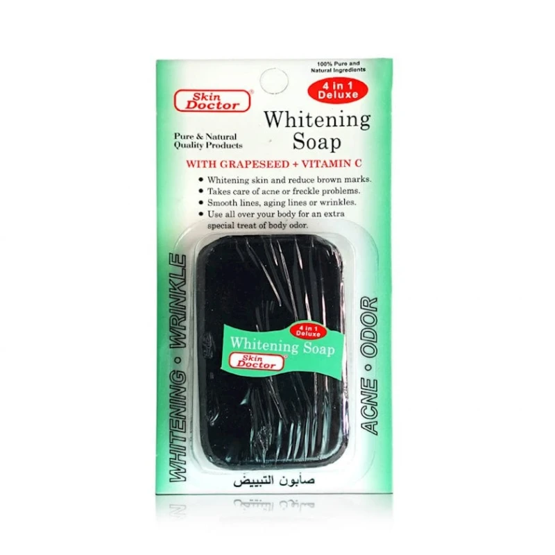 Üz üçün qara ağardıcı sabun Skin Doctor 4 in 1 Whitening Soap 80 q