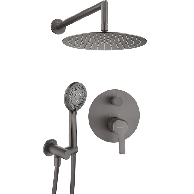 Душевой комплект Deante Arnika, для скрытого монтажа, латунь, титан