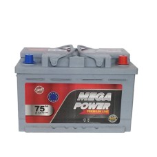 Avtomobil akkumulyatoru Mega Power 75Ah, R+, 650A
