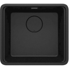 Mətbəx çanağı Deante Momi ZKMG10A, qranit, qara, 45x50 sm