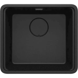 Кухонная мойка Deante Momi ZKMG10A, гранит, черный, 45x50 см