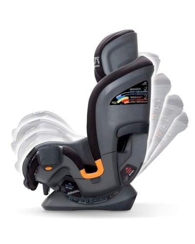 Uşaqlar üçün avtomobil oturacağı Chicco Fit4, qrup 0+/1/2/3, boz