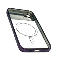 Чехол Auto Focus Magsafe для Apple iPhone 11 Transparent Purple