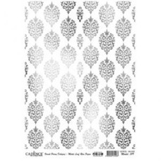 Dekupaj üçün düyü kağızı Cadence Metal Leaf Rice Paper Silver 019