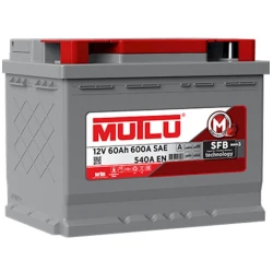 Автомобильный аккумулятор Mutlu 60Ah 12V L2.60.054.A Автомобильный аккумулятор Mutlu 60Ah 12V L2.60.054.A