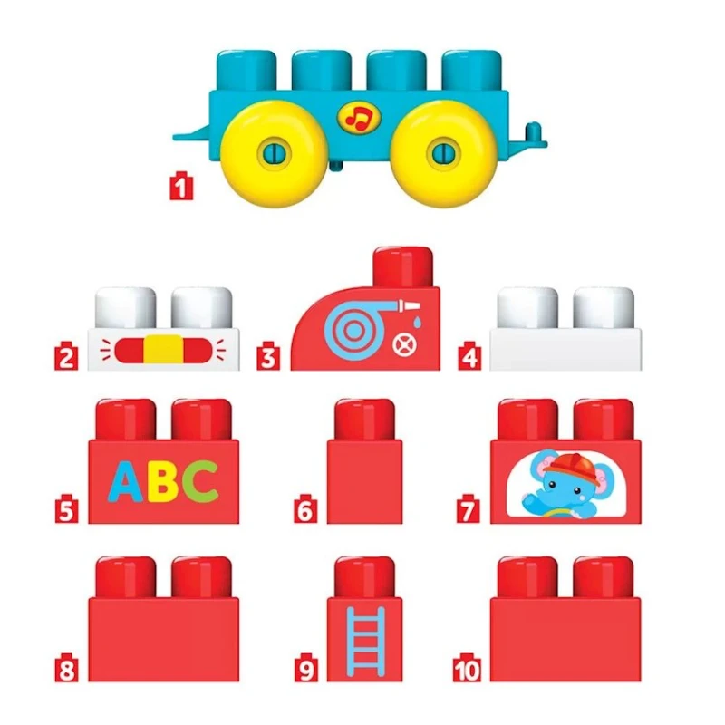 Пожарная машинка Азбукварик Talky Blocks Кнопочка, 3+ лет Пожарная машинка Азбукварик Talky Blocks Кнопочка, 3+ лет