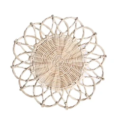 Süfrə xalçası Porland Dany 04STY007375, dairə, bej, 38 sm