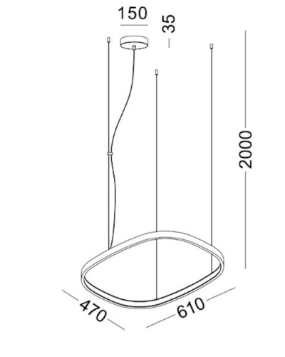 Asma çılçıraq Lustore LSP434-BK