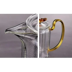 Заварной чайник BHD2016049, стекло, прозрачный/золотистый, 600 мл Заварной чайник BHD2016049, стекло, прозрачный/золотистый, 600 мл