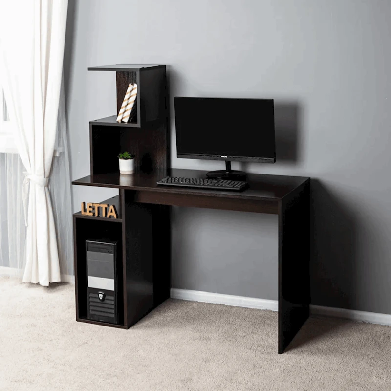 Письменный стол Letta, коричневый, ЛДСП, 110х48х134 см Письменный стол Letta, коричневый, ЛДСП, 110х48х134 см