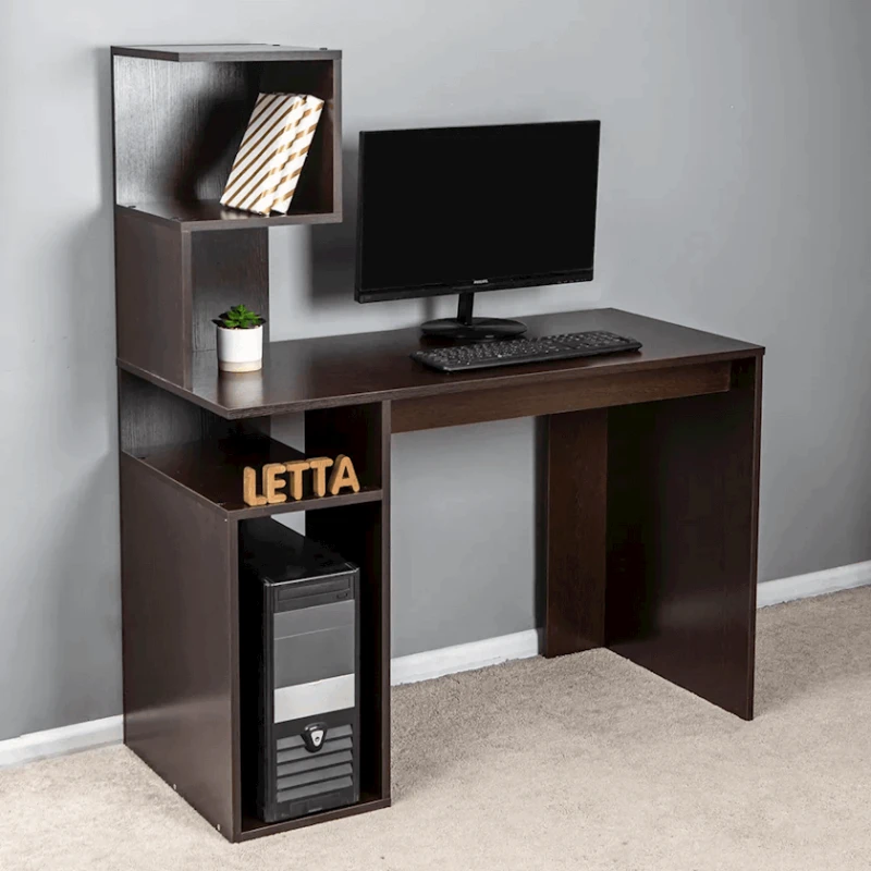 Письменный стол Letta, коричневый, ЛДСП, 110х48х134 см Письменный стол Letta, коричневый, ЛДСП, 110х48х134 см