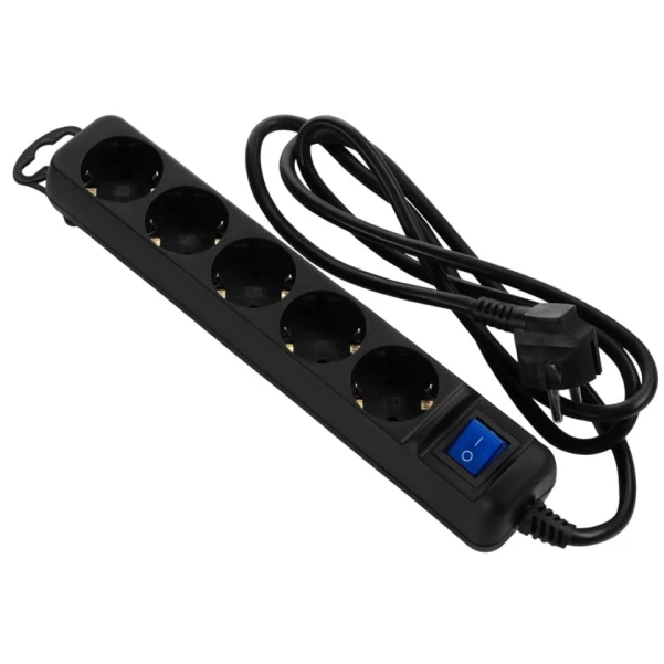 Удлинитель 2E U05ES15M1.5BK, черный, 1.5 м Удлинитель 2E U05ES15M1.5BK, черный, 1.5 м