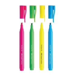Текстовые маркеры Faber Castell 38 Superfluorescent 157774, 1-4 мм, 4 шт