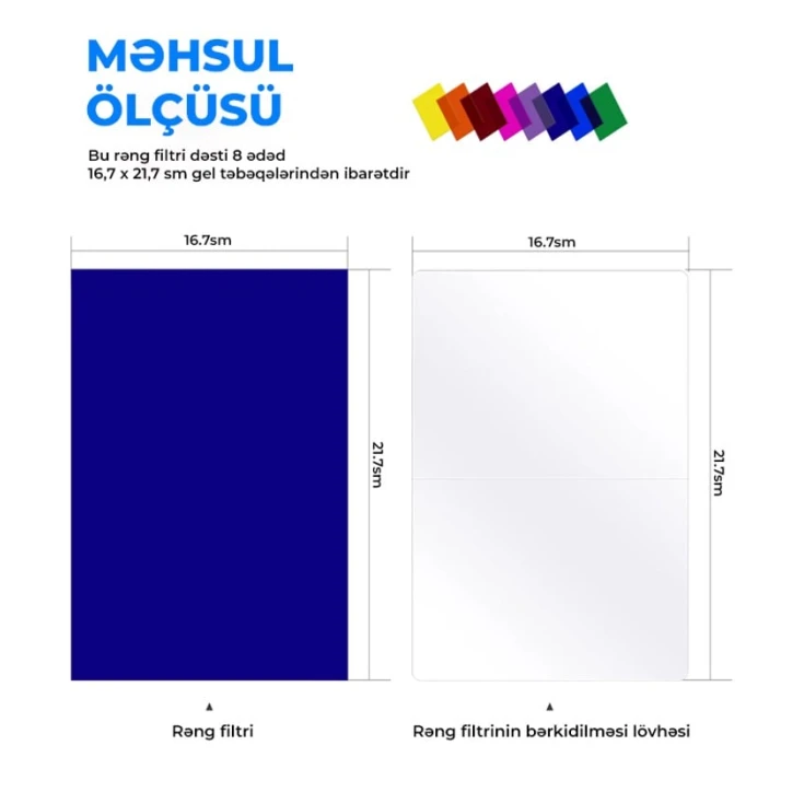 Комплект светофильтров Neewer RNG-FL, разноцветные, 8 штук Комплект светофильтров Neewer RNG-FL, разноцветные, 8 штук