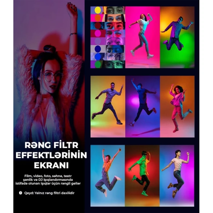 Комплект светофильтров Neewer RNG-FL, разноцветные, 8 штук Комплект светофильтров Neewer RNG-FL, разноцветные, 8 штук