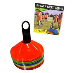 Məşq üçün konuslar WS0487, rəngbərəng, 50 əd