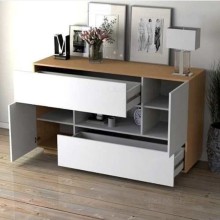 Komod 1,28x53x93 sm, laminat, 2 siyirməli, 2 qapalı - ZARR064