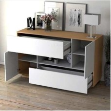 Komod 1,28x53x93 sm, laminat, 2 siyirməli, 2 qapalı - ZARR064