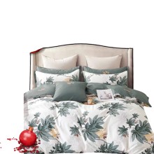 Yataq dəsti Narlı 000937, yorğan üzü 200x220 sm, mələfə 240x260 sm, 2 yastıq üzü 50x70 sm, ikinəfərlik, pambıq/satin, rəngbərəng