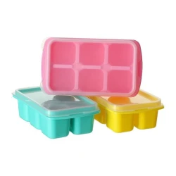 Набор форм для льда Miniso Colorful Compact 6 Ice Cube Tray with Lid, 3 шт, разноцветный Набор форм для льда Miniso Colorful Compact 6 Ice Cube Tray with Lid, 3 шт, разноцветный