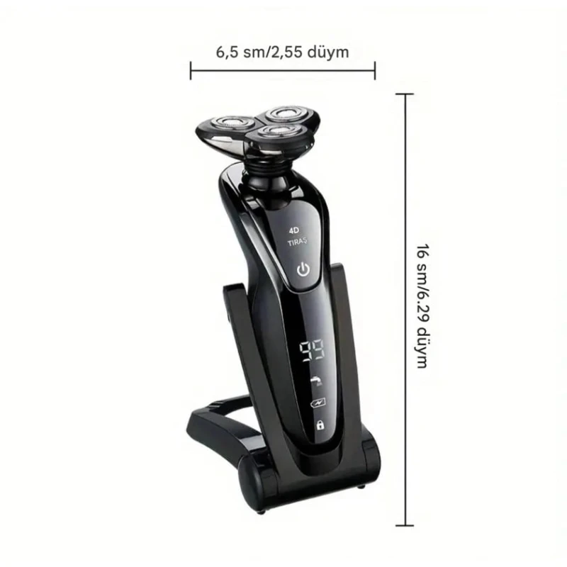 Электробритва GERTZY 4D-6 в 1 с интеллектуальным цифровым дисплеем Электробритва GERTZY 4D-6 в 1 с интеллектуальным цифровым дисплеем