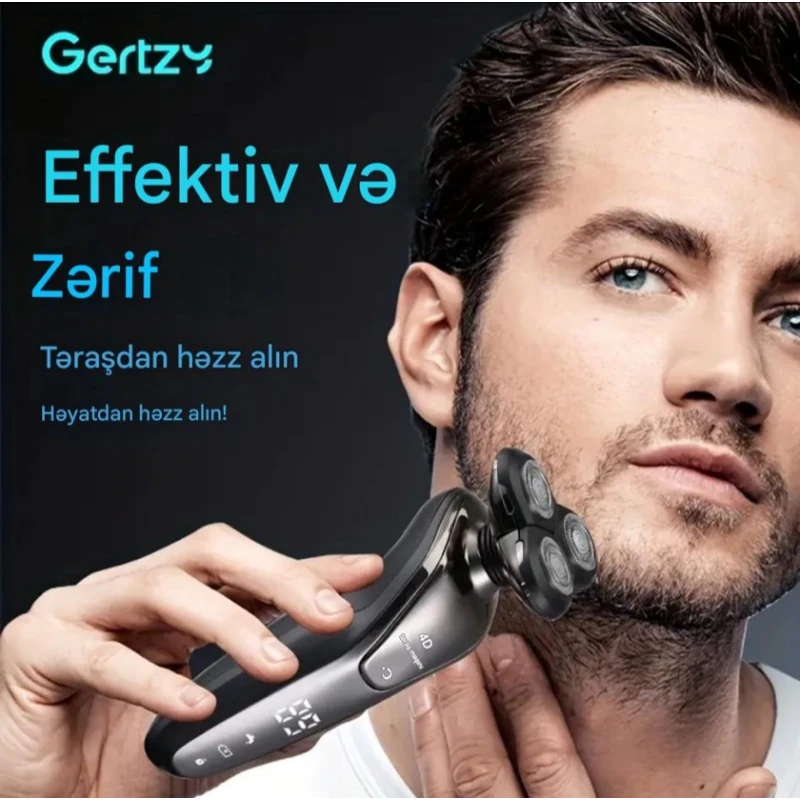 Электробритва GERTZY 4D-6 в 1 с интеллектуальным цифровым дисплеем Электробритва GERTZY 4D-6 в 1 с интеллектуальным цифровым дисплеем
