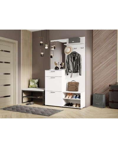 Tumbalı asılqan Art_asilqan_39, laminat, ağ, 180х100х35 sm