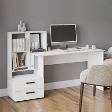 Yazı masası 3563_M2StolKomStelWh Ağ, LDSP, 110.5x41x165 sm