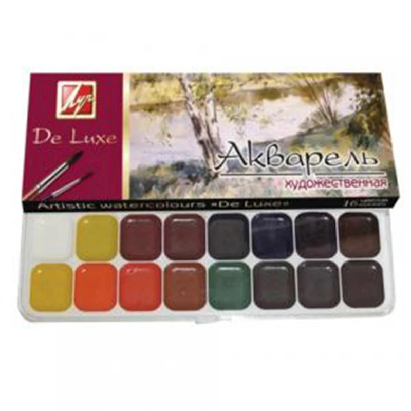 Краски Луч Люкс акварельные, 16 цветов