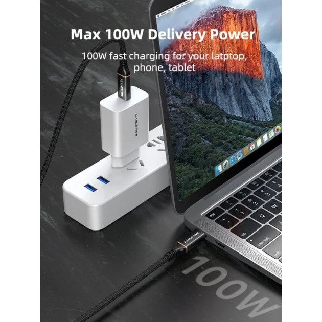 Видеокабель Cabeltime 8K60HZ Type-C to Type-C, 1 m (CT-USB4-AB1) Видеокабель Cabeltime 8K60HZ Type-C to Type-C, 1 m (CT-USB4-AB1)